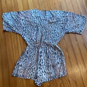 Tiger Print Romper